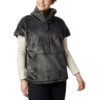 Columbia Ženske Jakne - Fire Side III Sherpa Shrug Tamno Sive | BENT-17593